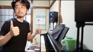 #852「毎朝ピアノ練習852日目。雨がひどい。。」今月のジャズピアノ課題曲 エーデルワイス Key = Ab（トラップ大佐のキー）  #雑談 #ジャズ #教養  #エンタメ