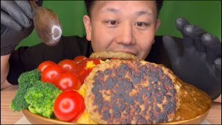 咀嚼音/ASMR/MUKBANG  Omelette rice オムライス