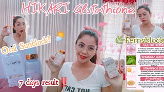 HIKARI GLUTATHIONE REVIEW: oral sunblock, 7 days result \u0026 price! 🔸 Princess Capuli