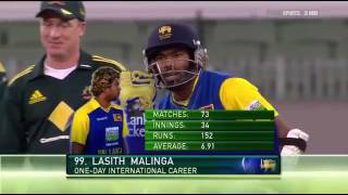 Lasith Malinga Incredible innings / best match in history/lasith malinga batting incredible