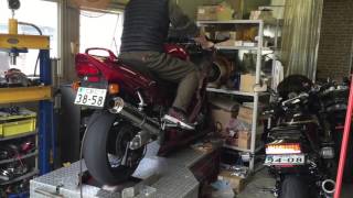 CBR1100XX FCR41+4into1exhaust DYNO RUN