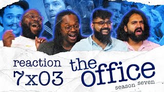 WHY IS SHE HERE?! | The Office - 7x3 Andy's Play | Group Reaction