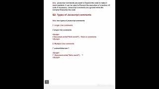 Javascript Tutorial for beginners in Hindi [ part 4 ] comments in javascript #javascript #frontent