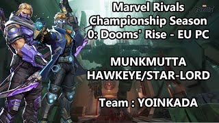 Munkmutta Hawkeye/ Star-Lord (Hell's Heaven) | Yoinkada Vs schmungus Marvel Rivals POV