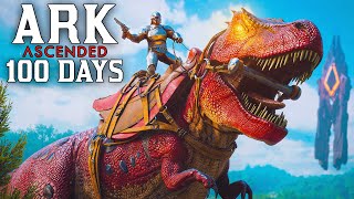 I Spent 100 Days In Ark Survival Ascended [The Island]