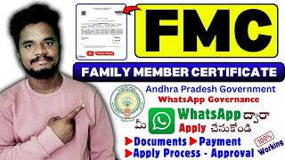 Apply for Family Member Certificate FMC On WhatsApp via AP WhatsApp Governance  - Step by Step Guide