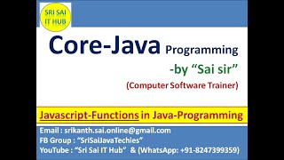 Java Program with Javascript Functions || Java Nashorn || Javascript code in Java Programming|| #346