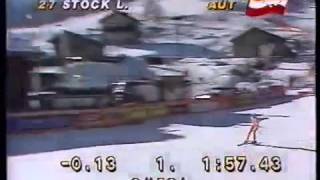 Leonhard Stock wins downhill (Val d'Isere 1990)
