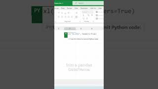 Describe data with #Python in #Excel