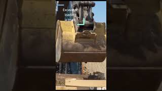 Excavator loading a truck #Shorts