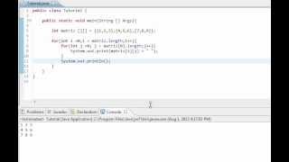 Tutorial Java 14 - Recorrer matriz