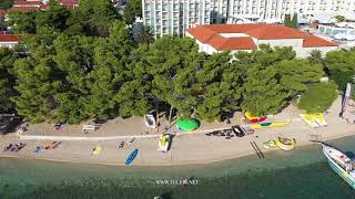 Tučepi beaches aerial view (Slatina, Dračevice, Donji Ratac) - summer 2019.