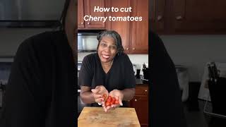 Viral Cooking (How to cut cherry tomatoes) #shorts