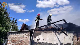 Рятувальники Черкащини ліквідували пожежу господарської будівлі