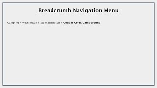 Style #Breadcrumb #Navigation Menus for Deeply Structured Websites