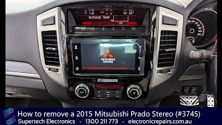 How to remove a 2015 Mitsubishi Prado Stereo (#3745)