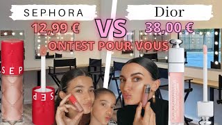 CRASH TEST SEPHORA VS DIOR/DEUX GLOSS UN RESULTAT ON TEST POUR VOUS !