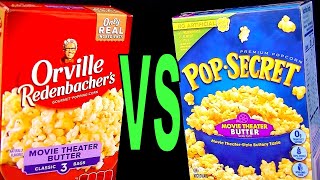 Orville Redenbacher's vs Pop Secret Movie Theater Butter Microwave Popcorn - Foo