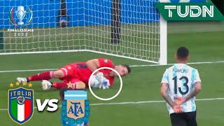 ¡Necesita más para vencer a ‘Dibu’! Martínez ataja | Italia 0-0 Argentina | Finalissima 2022 | TUDN