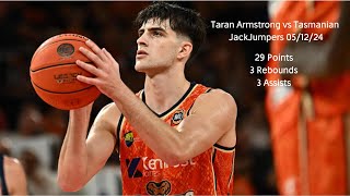 Taran Armstrong NBL 29 points vs Tasmanian JackJumpers - 5/12/24