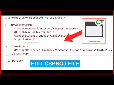 How do I access Csproj file?