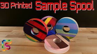 Colorful 3D Printed Sample Spool