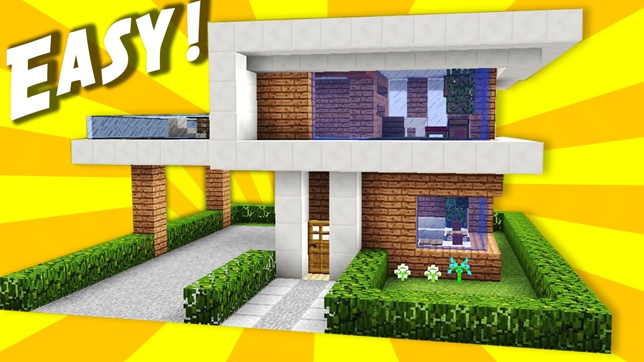 49 Simple Modern House Designs Minecraft