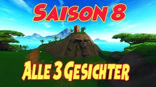 fortnite besuche 3 gesichter - fortnite steingesichter season 8