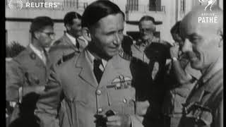 Sir Arthur Tedder opens RAF airmen's club in North Africa (1943)