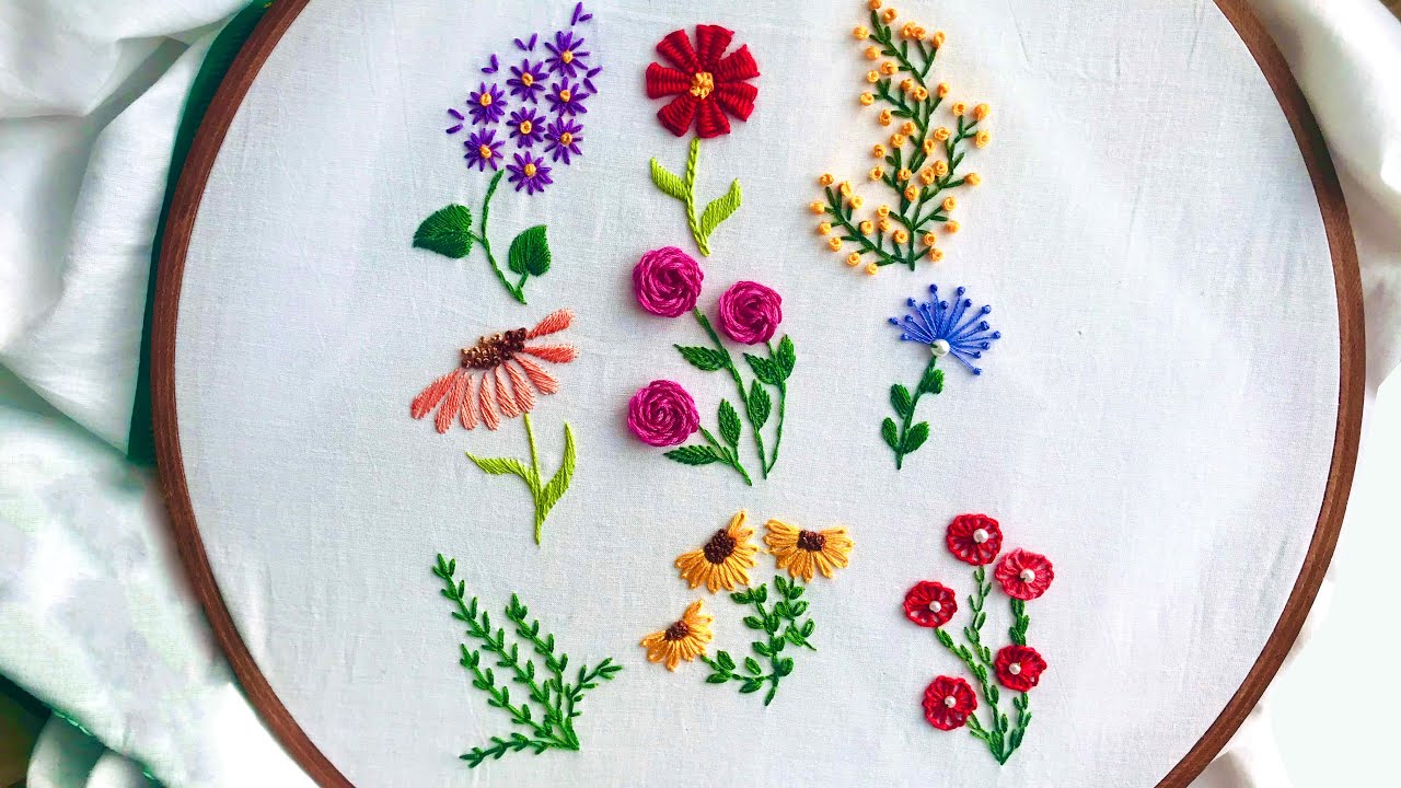 Hand Embroidery: 9 Amazing Embroidery Stitches For Beginners / Stitches ...