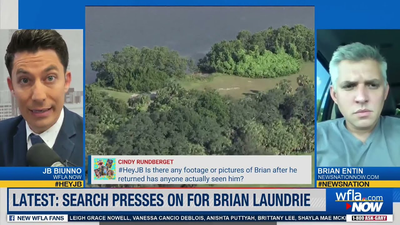 Brian Laundrie Search Update From WFLA Now's JB Biunno And NewsNation's ...