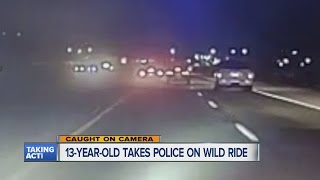 13-year-old takes police for wild ride