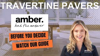 Travertine Pavers - Amber