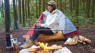 Solo camp after a long absence ｜ MSR Elixir 1 ｜ Easy oil sardine pasta and gratin