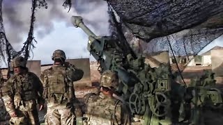 U.S Army Artillery Supports Iraqi Counter-Offensive