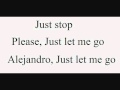 Lady GaGa - Alejandro lyrics