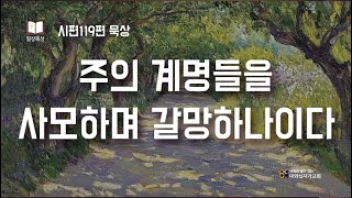 시편 119편 묵상 23 l 주의 계명들을 사모하며 갈망하나이다 (시 119:131~135) l 2024년 12월 13일 일상묵상