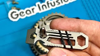 EverRatchet by GEAR INFUSION - Ratcheting - Single Piece Titanium - EDC - Multitool