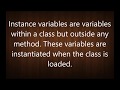 What is a Instance  Variable? | Java Interview Questions
