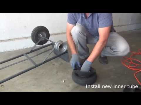 How to change flat tire on a moving dolly / Dolly repair/ Dolly Fix How to change flat tire on a moving dolly / Dolly repair/ Dolly Fix