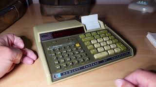 Hewlett Packard HP-97  Calculator - Playing the Moon Rocket Lander Game