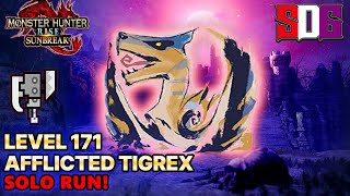 Monster Hunter Rise: Sunbreak | Level 171 Afflicted Tigrex | Switchaxe Solo Run