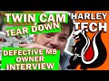 Twin Cam Tear Down Harley Part 1 - INTERVIEW WITH DEFECTIVE M8 OWNER - Kevin Baxter - Pro Twin Perfo