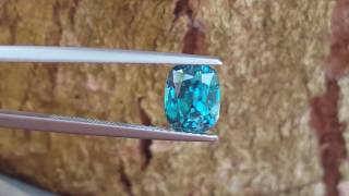 4.09ct Natural Cambodian Blue Zircon.