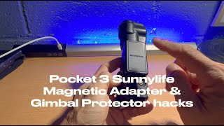 Sunnylife Magnetic adapter \u0026 Gimbal Protector Hacks.  Getting the 2 great acceptors work together.