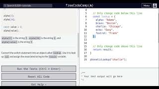 Lesson 90 | Basic JavaScript | Using Objects for Lookups