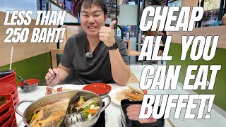 Cheap & Delicious All-You-Can-Eat Buffet in Bangkok! | Charoen Ros Buffet Food Vlog