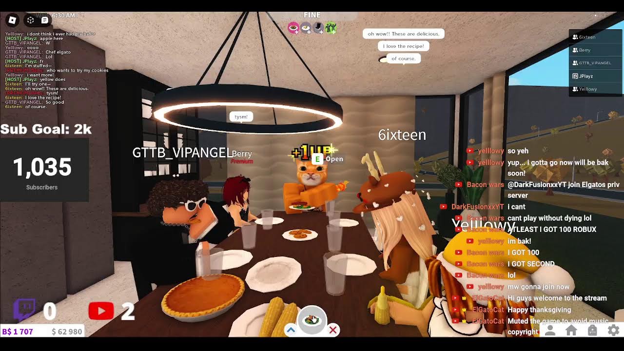 Happy Thanksgiving Roblox Vibes Youtube