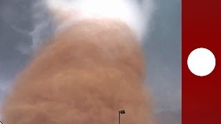 Scary: Incredible up-close footage of massive tornado in North Dakota