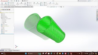 SolidWorks tutorial | How To Make flower pot | plants pot | flex command | SolidWorks